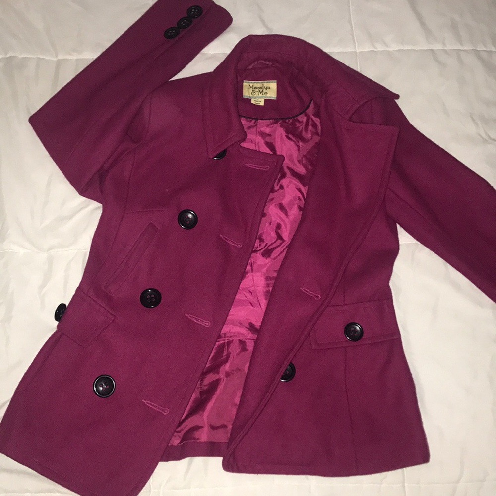 Women's Fuchsia peacoat